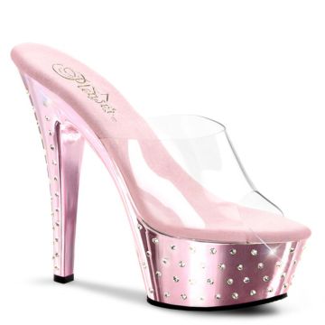 Gogo sexy boty STARDUST-601 Růžové strip Pleaser