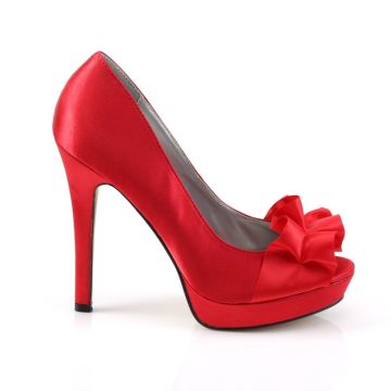 LUMINA-42 Elegantní červené luxusní dámské lodičky na podpatku Fabulicious - vnější pohled LUMINA-42 Elegantní červené luxusní dámské lodičky na podpatku Fabulicious - vnější pohled