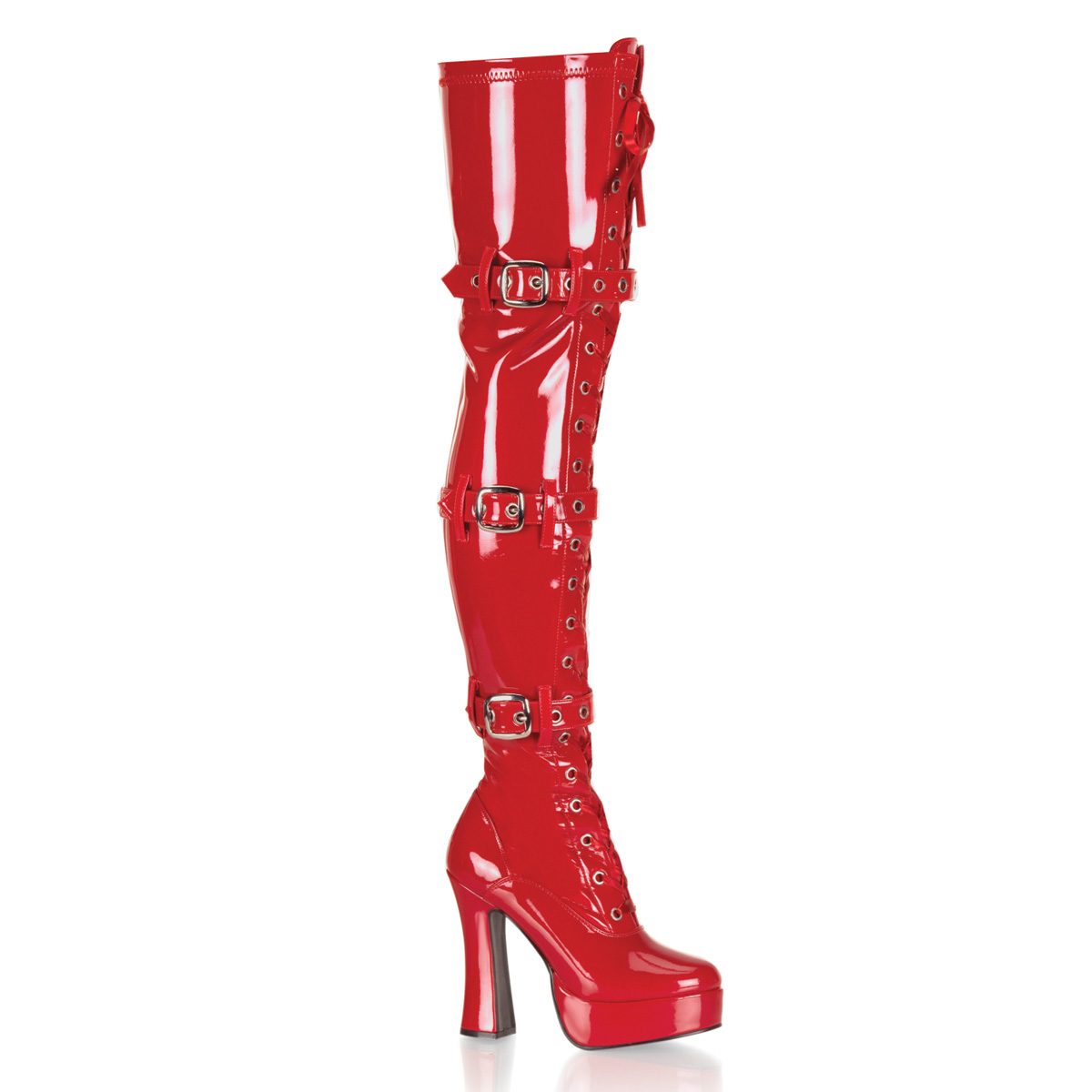 ELECTRA-3028 Červené kozačky | ELECTRA-3028 Pleaser