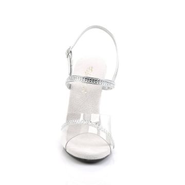 CARESS-439 Průhledné sandály Fabulicious - přední pohled CARESS-439 Průhledné sandály Fabulicious - přední pohled