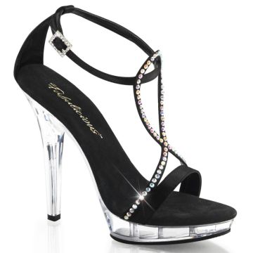 LIP-156 Černé páskové boty Fabulicious