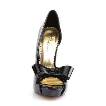 LUMINA-32 Černé lodičky Fabulicious - přední pohled LUMINA-32 Černé lodičky Fabulicious - přední pohled