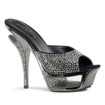 Boty na středním podpatku DELUXE-601RS Luxusní pantofle Pleaser