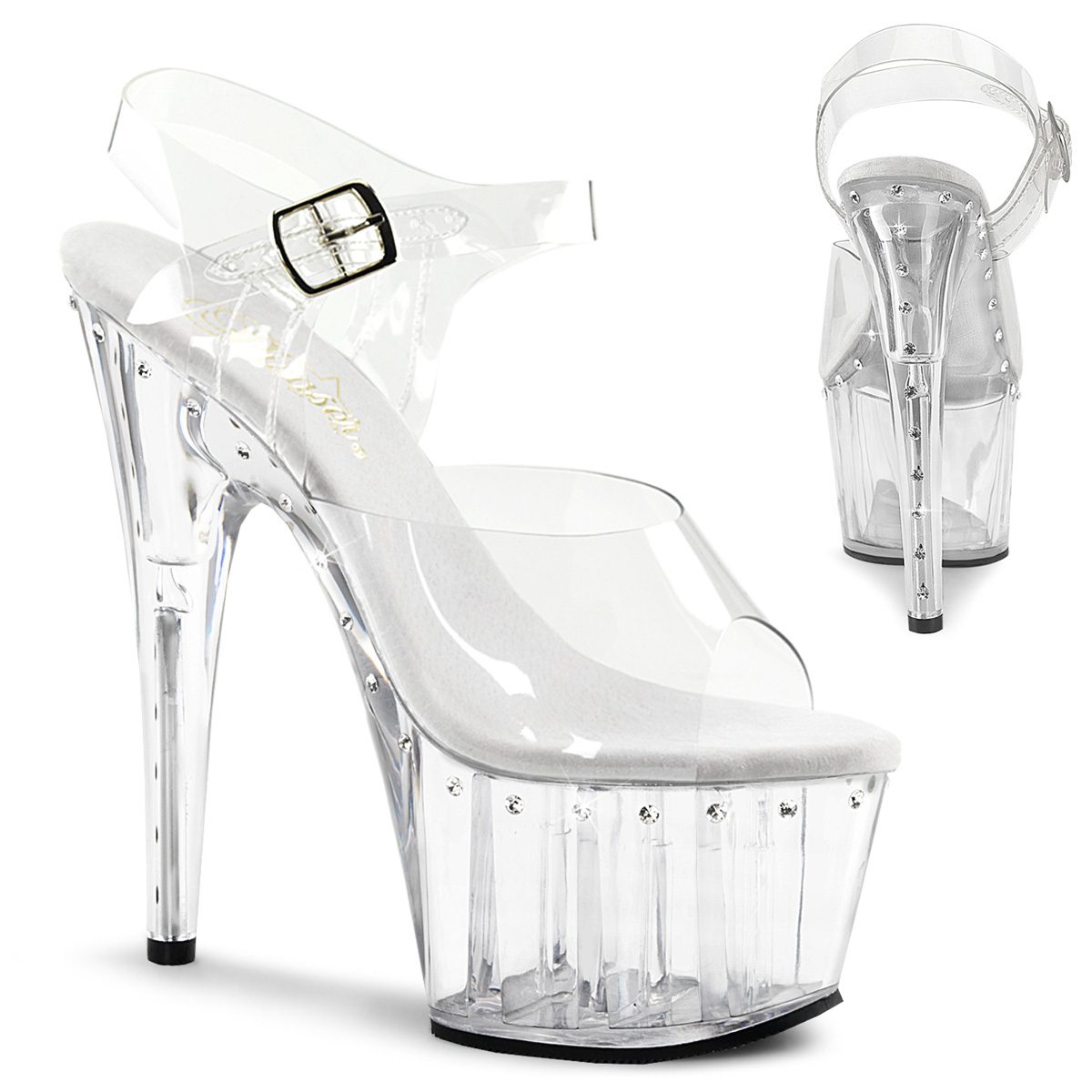 ADORE-708LS Sexy průhledné sandály | ADORE-708LS Pleaser