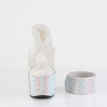 BEJEWELED-712RS Luxusní pantofle Pleaser - přední pohled