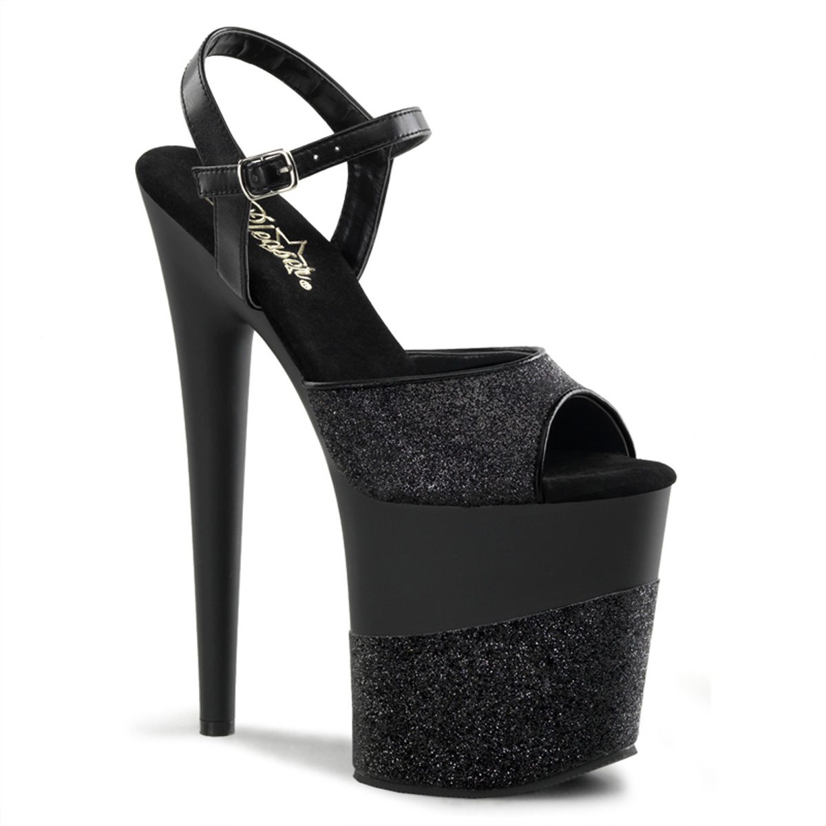 FLAMINGO-809-2G Černé sexy boty | FLAMINGO-809-2G Pleaser