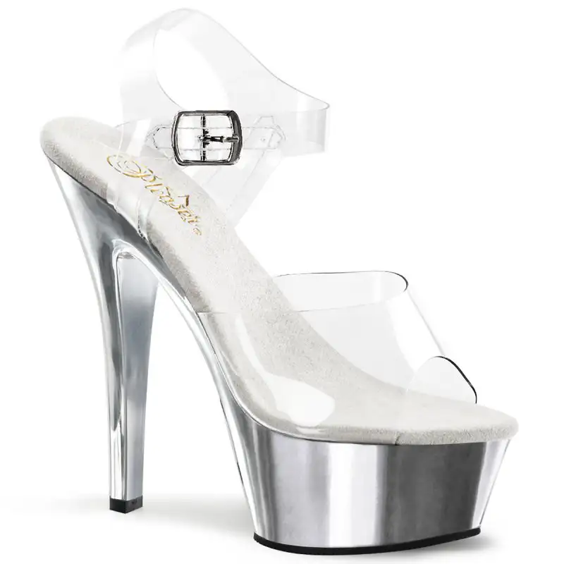 KISS-208 Stříbrná sexy obuv