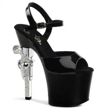 REVOLVER-709 Černé sexy boty