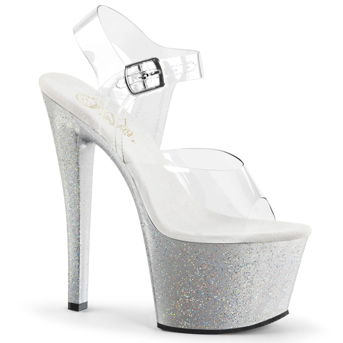 SKY-308MG Stříbrné sexy sandály | SKY-308MG Pleaser