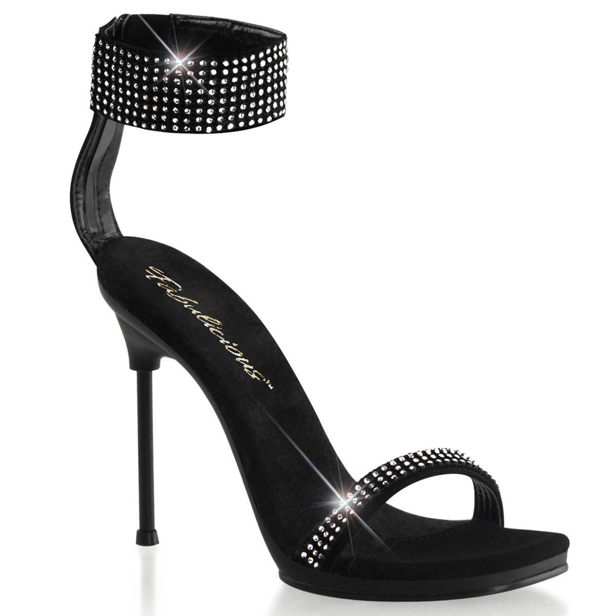 CHIC-40 Černé luxusní sandály | CHIC-40 Fabulicious