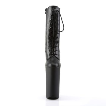 BEYOND-1020 Černé erotické kozačky Pleaser - přední pohled BEYOND-1020 Černé erotické kozačky Pleaser - přední pohled