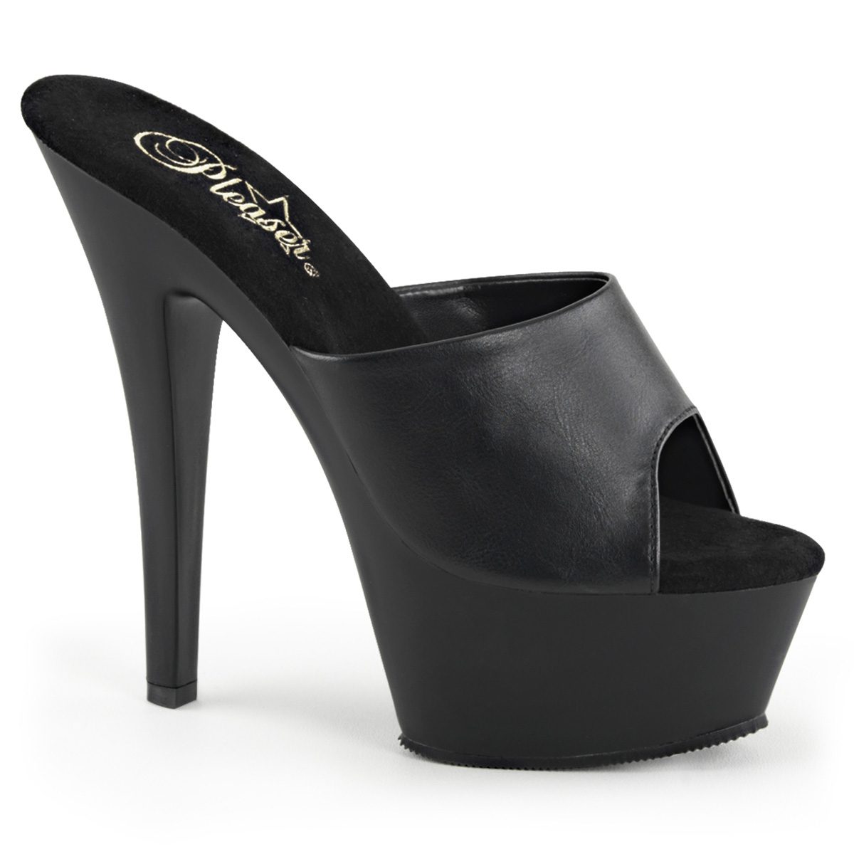 KISS-201 Černé sexy pantofle | KISS-201 Pleaser