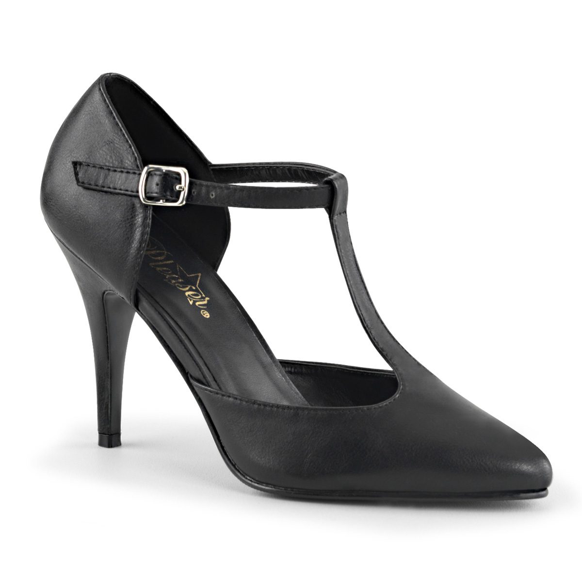 VANITY-415 Černé retro lodičky | VANITY-415 Pleaser