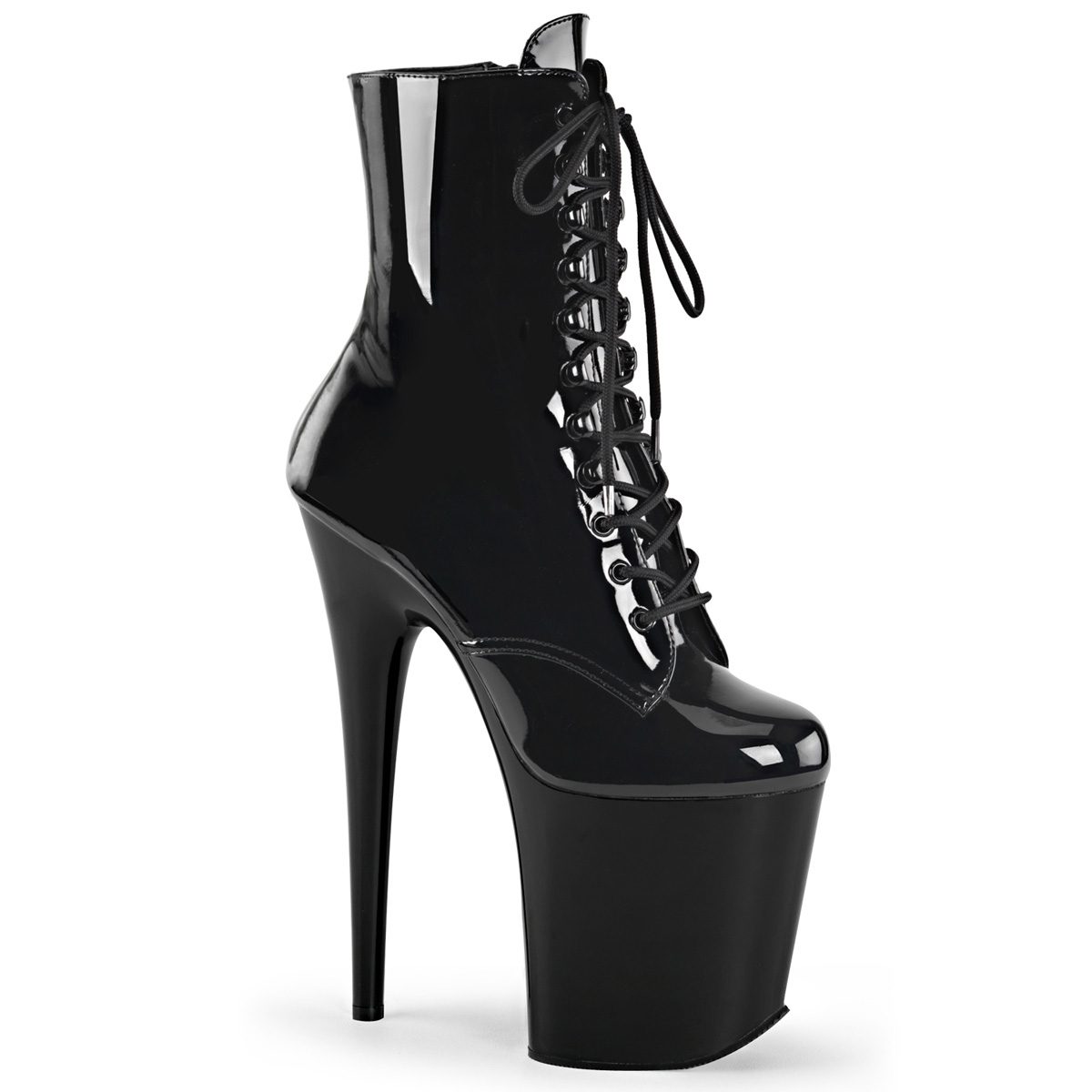 FLAMINGO-1020 Černé sexy kozačky | FLAMINGO-1020 Pleaser