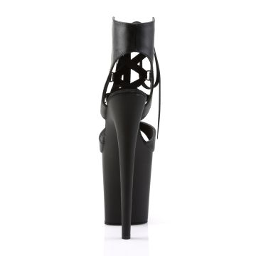 FLAMINGO-800-14 Sexy černé boty Pleaser - zadní pohled FLAMINGO-800-14 Sexy černé boty Pleaser - zadní pohled