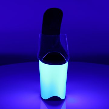 FLAMINGO-801UV Svítící sexy pantofle Pleaser - přední pohled FLAMINGO-801UV Svítící sexy pantofle Pleaser - přední pohled