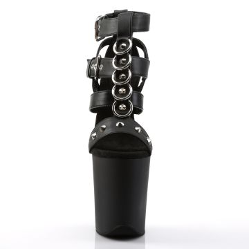 FLAMINGO-858 Černé sexy sandály Pleaser - přední pohled FLAMINGO-858 Černé sexy sandály Pleaser - přední pohled