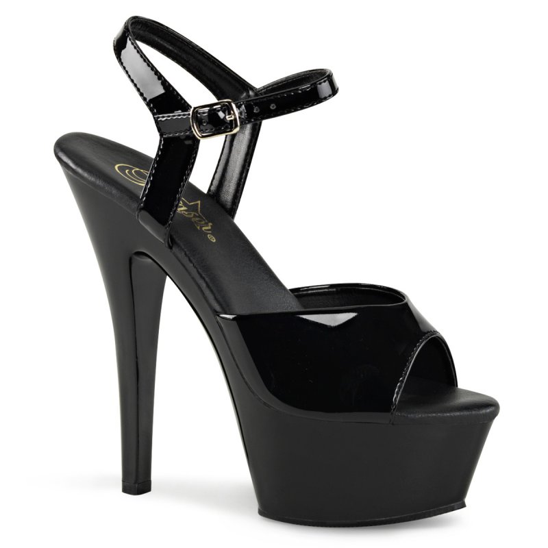 KISS-209VL Černé sexy sandály