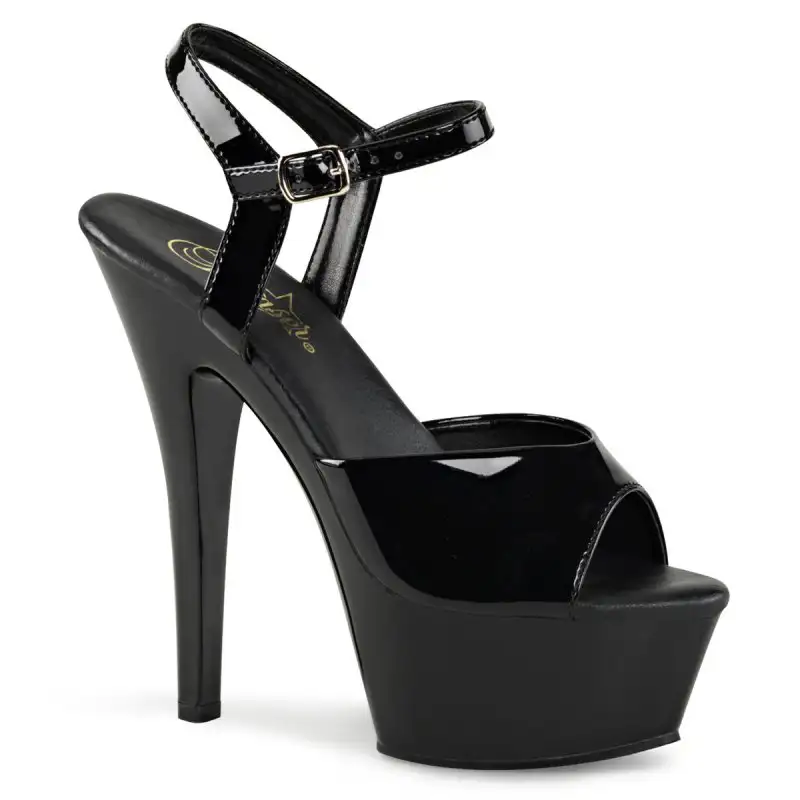 KISS-209VL Černé sexy sandály