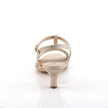 AUDREY-05 Tělové plesové sandály Fabulicious - zadní pohled AUDREY-05 Tělové plesové sandály Fabulicious - zadní pohled