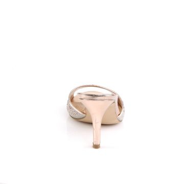 LUCY-01 Zlaté pantofle Fabulicious - zadní pohled