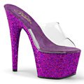 ADORE-701LG Fialové strip pantofle