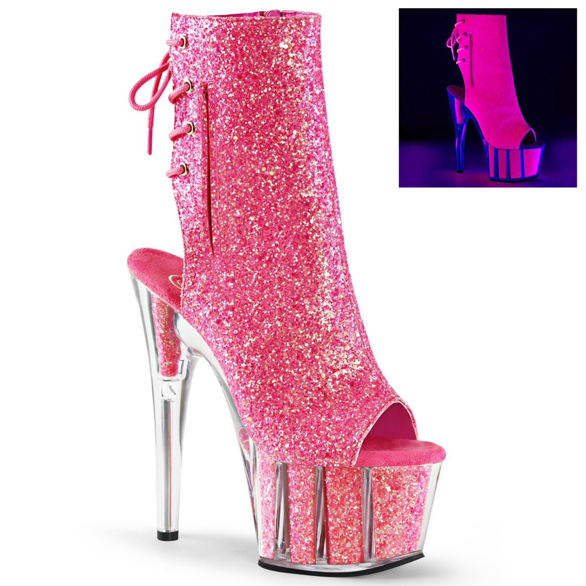 ADORE-1018G Růžové go-go kozačky | ADORE-1018G Pleaser