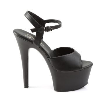 ASPIRE-609 Černé sexy boty Pleaser Pleaser - vnější pohled ASPIRE-609 Černé sexy boty Pleaser Pleaser - vnější pohled