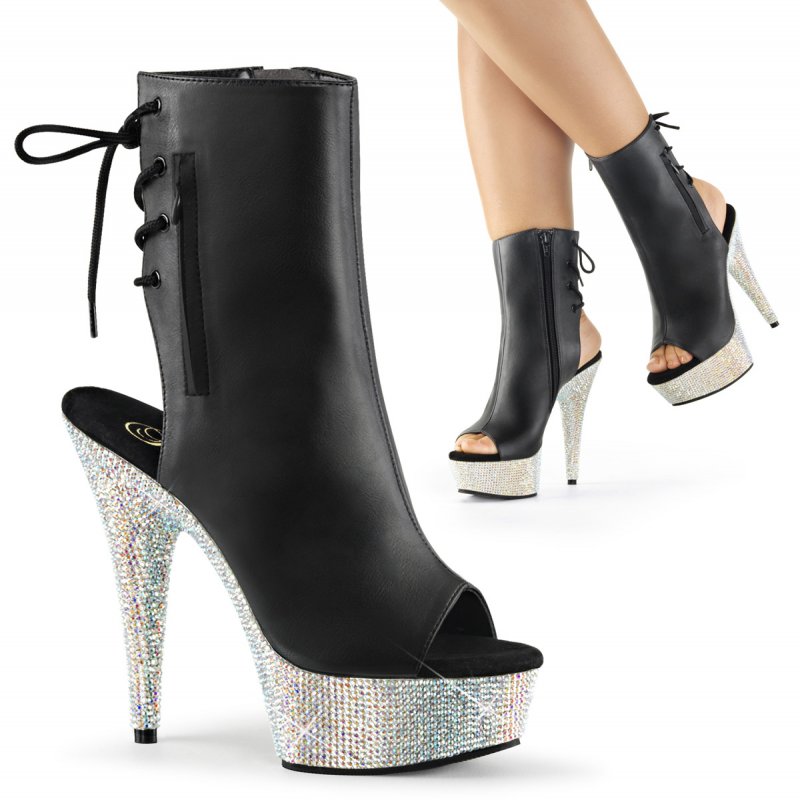BEJEWELED-1018DM-6 Luxusní go-go kozačky