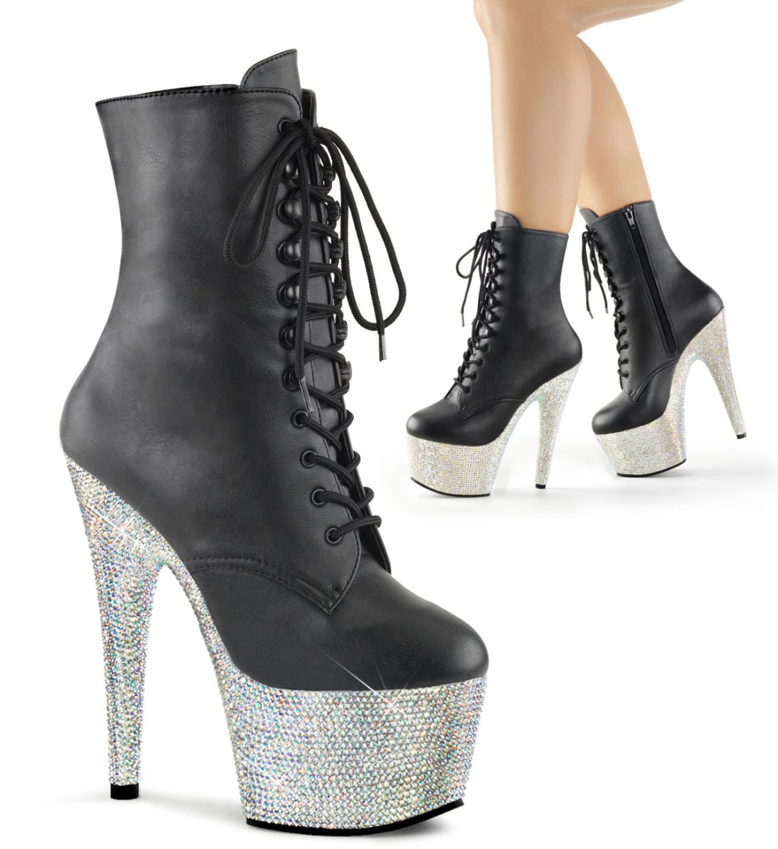 BEJEWELED-1020-7 Luxusní kozačky | BEJEWELED-1020-7 Pleaser
