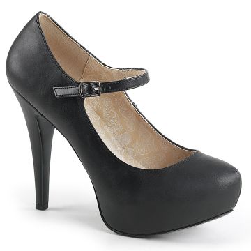 Lodičky na vysokém podpatku CHLOE-02 Černé Pleaser Pink Label