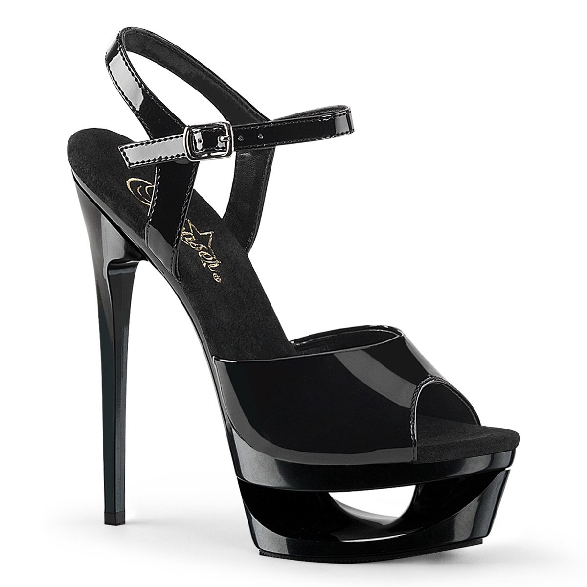 ECLIPSE-609 Černé sexy sandály na jehle | ECLIPSE-609 Pleaser ECLIPSE-609 Černé sexy sandály na jehle | ECLIPSE-609 Pleaser