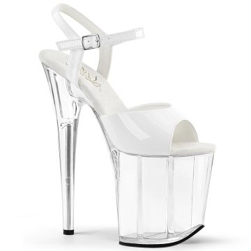 FLAMINGO-809 Sexy bílé sandály Pleaser FLAMINGO-809 Sexy bílé sandály Pleaser