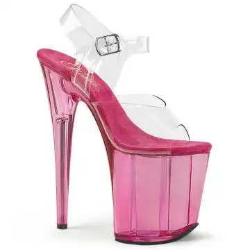 FLAMINGO-808T Růžové sandály Pleaser
