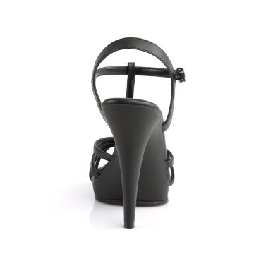 FLAIR-420 Černé sandály Fabulicious - zadní pohled FLAIR-420 Černé sandály Fabulicious - zadní pohled