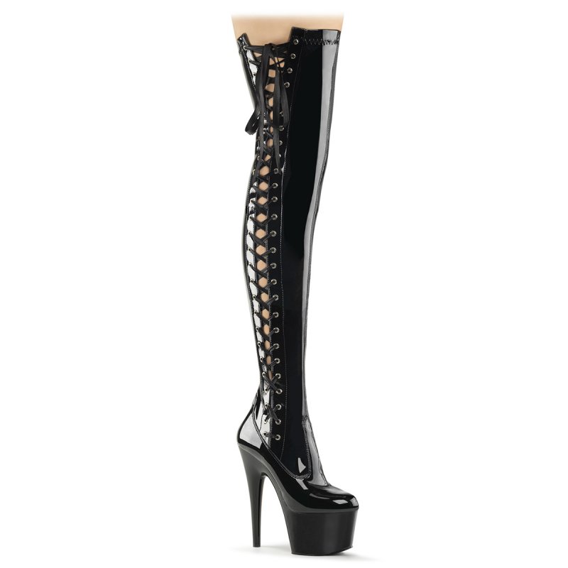 ADORE-3050 Černé sexy kozačky