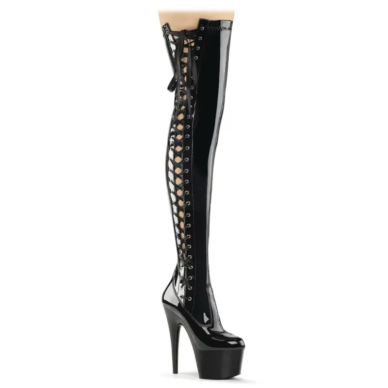 ADORE-3050 Černé sexy kozačky