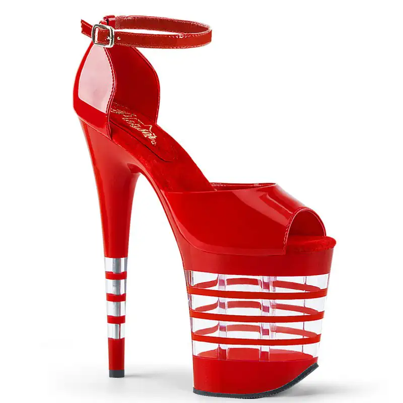 FLAMINGO-889LN Červené sexy boty