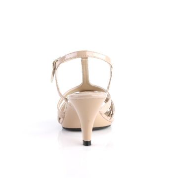 BELLE-322 Tělové retro sandály na ples Fabulicious - zadní pohled BELLE-322 Tělové retro sandály na ples Fabulicious - zadní pohled