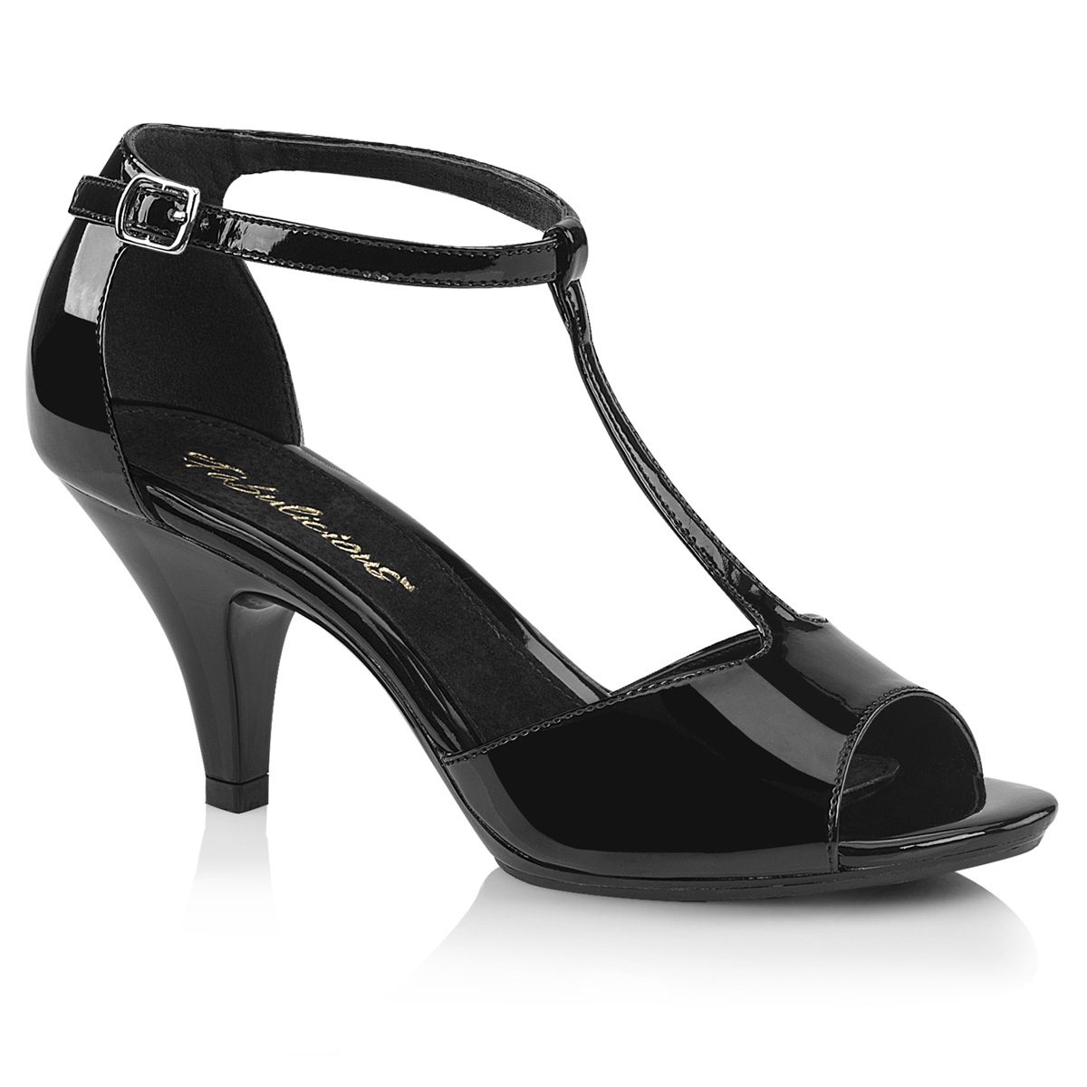 BELLE-371 Černé společenské sandály | BELLE-371 Fabulicious