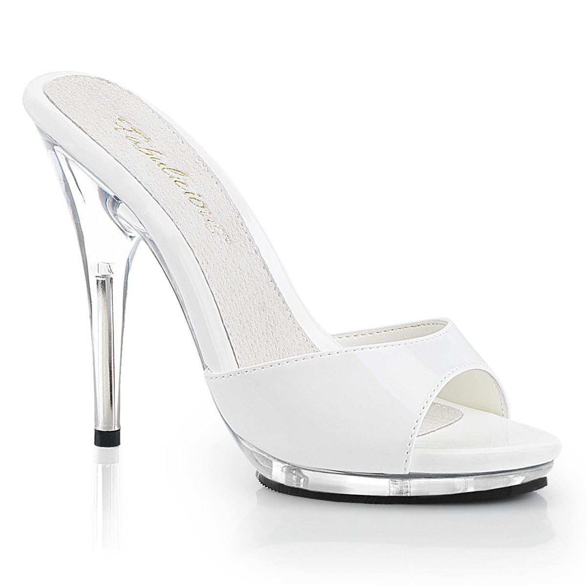 POISE-501 Pózovací bílé pantofle | POISE-501 Pleaser