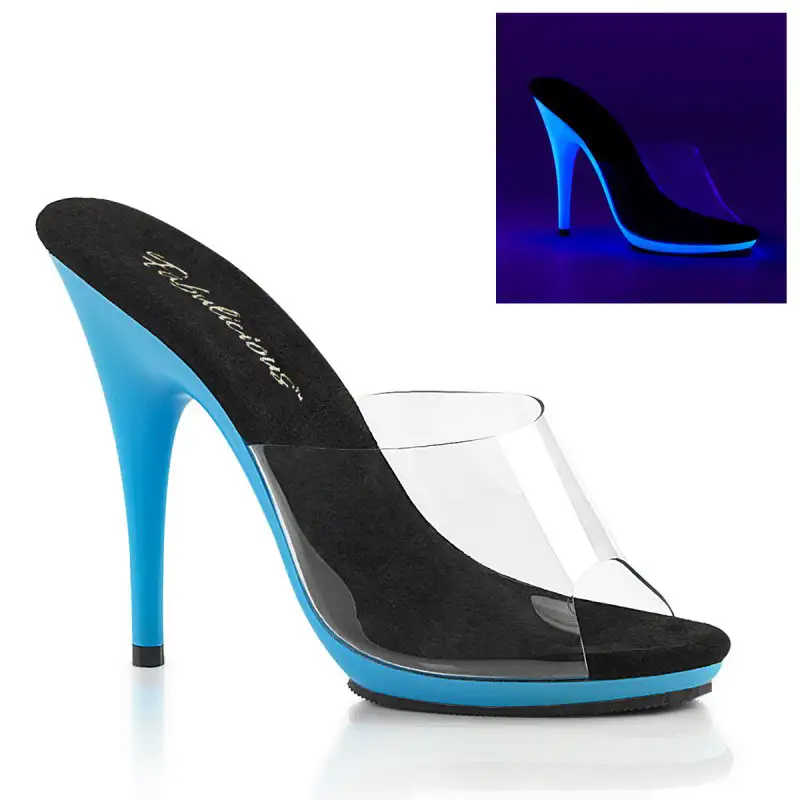 POISE-501UV Modré svítící pozing pantofle
