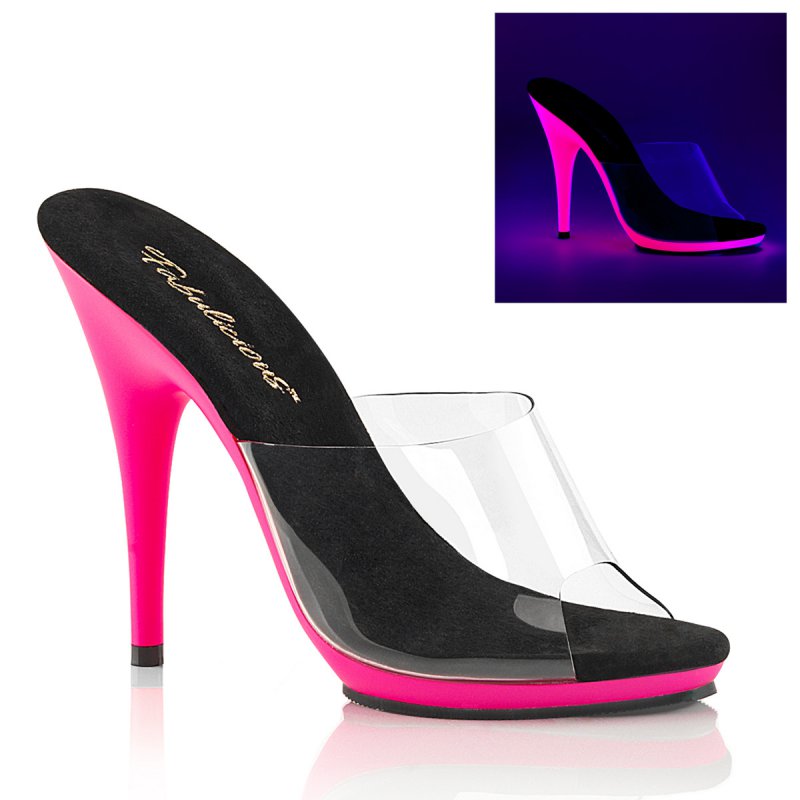POISE-501UV Růžové svítící pózovací pantofle