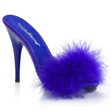 POISE-501F Modré pantofle Fabulicious