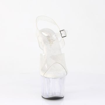 ADORE-708MMG Sexy sandály Pleaser - přední pohled