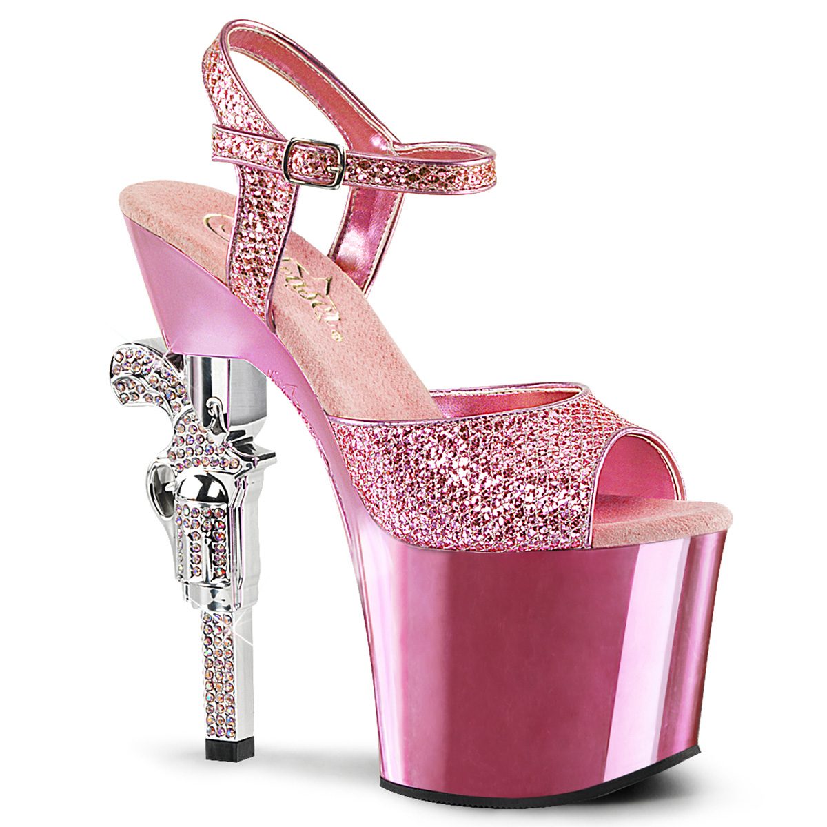 REVOLVER-709G Růžové sexy boty | REVOLVER-709G Pleaser