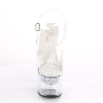 FLASHDANCE-708 Svítící sexy boty Pleaser Pleaser - přední pohled FLASHDANCE-708 Svítící sexy boty Pleaser Pleaser - přední pohled