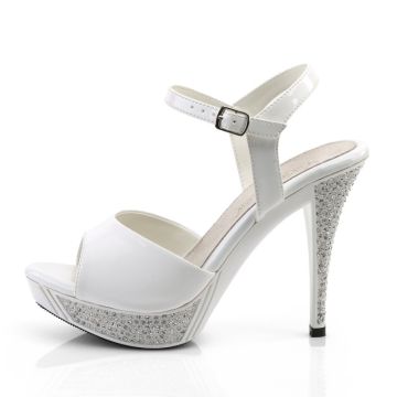 ELEGANT-409 Bílé svatební sandály Fabulicious - vnitřní pohled ELEGANT-409 Bílé svatební sandály Fabulicious - vnitřní pohled