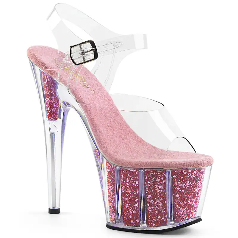 ADORE-708G Růžové go-go sandály