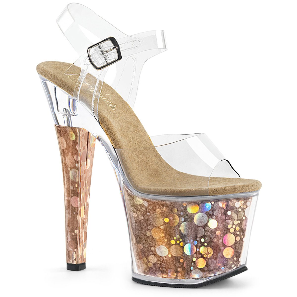 RADIANT-708BHG Bronzové sexy sandály | RADIANT-708BHG Pleaser